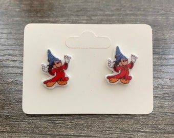 Fantasmic Mickey Mouse Earrings/Disney Earrings/Mickey Earrings/Disney Trip/Stud Earrings/Stainless Steel/Disney Jewelry/Sorcerer