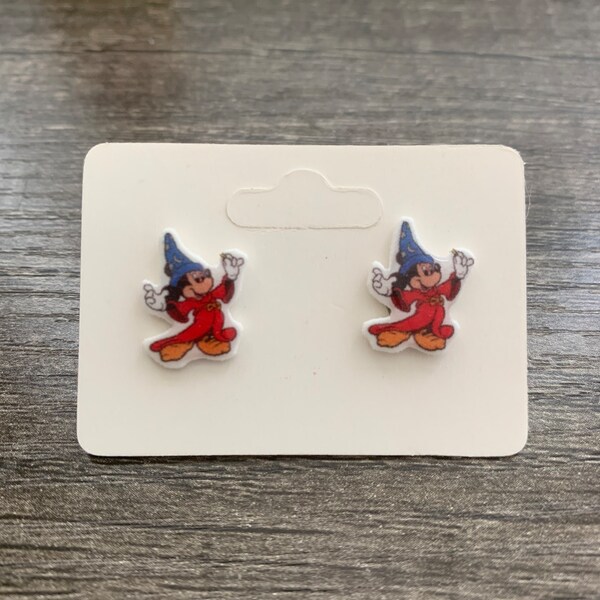 Fantasmic Mickey Mouse Earrings/Disney Earrings/Mickey Earrings/Disney Trip/Stud Earrings/Stainless Steel/Disney Jewelry/Sorcerer