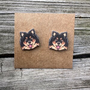 Pomeranian Earrings/Stud Earrings/Dog Jewelry/Christmas Gift/Dog Lover Gift/Dog Earrings/Earrings/Pom Mom/Pomeranian Dog