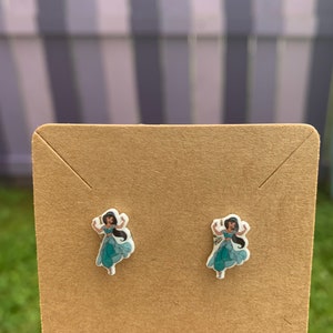 Jasmine Earrings/Disney Earrings/Princess Earrings/Disney Trip/Stud Earrings/Stainless Steel/Disney Jewelry/