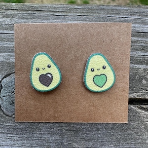 Avocado Earrings/Food Earrings/Christmas Gift/Avocado Lover Gift/Food Jewelry/Kawaii/Birthday Gift Kids Girls Cute Wife Girlfriend