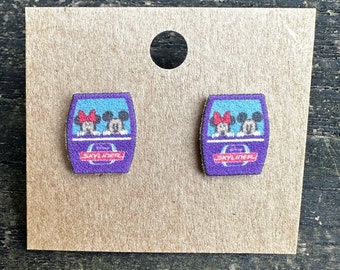 Skyliner Earrings/Disney Earrings/Transportation Earrings/Disney Trip/Stud Earrings/Stainless Steel/Disney Jewelry