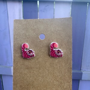 Cheshire Cat Earrings/Disney Earrings/Princess Earrings/Disney Trip/Stud Earrings/Stainless Steel/Disney Jewelry/Alice in Wonderland