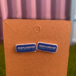 Peoplemover Earrings/Disney Earrings/Park Earrings/Disney Trip/Stud Earrings/Stainless Steel/Disney Jewelry/Magic Kingdom/People Mover