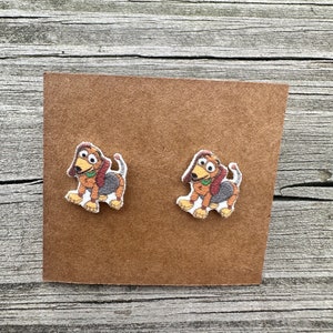 Slinky Dog Earrings/Disney Earrings/Toy Story Earrings/Disney Trip/Stud Earrings/Stainless Steel/Disney Jewelry