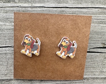 Slinky Dog Earrings/Disney Earrings/Toy Story Earrings/Disney Trip/Stud Earrings/Stainless Steel/Disney Jewelry