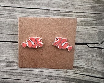 Marlin from Finding Nemo Earrings/Disney Earrings/Finding Nemo Earrings/Disney Trip/Stud Earrings/Stainless Steel/Disney Jewelry/