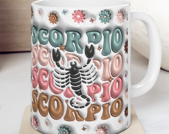 Scorpio Gifts, Zodiac Coffee Mug, Astrology Gifts for Friends, Horoscope Gifts for Her, Scorpio Birthday Gift, Girly Gifts, Girlfriend Gift
