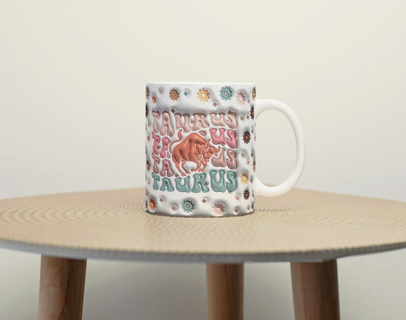 3D Taurus Zodiac Mug, Astrology Taurus Coffee Mug, Zodiac Coffee Mug, Taurus Birthday Gift, Horoscope Astrology Gift, Unique Gifts For Mom