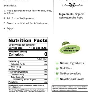 Ashwagandha kruidenthee – natuurlijk cafeïnevrij afbeelding 4