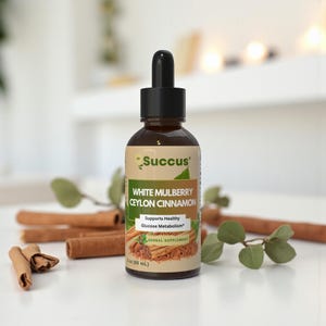 Weißes Maulbeerbaumblatt und Ceylon-Zimt-Tinktur - gehobene Qualität