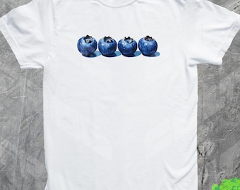 Vintage Blaubeere Shirt, La Dolce Vita Tshirt, Italien Küsten Stil, 90er Jahre, Y2K, Sardinen, Tomate Mädchen Sommer, Coquette Tee, Flirty Garten Geschenk