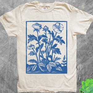 Vintage Wildflowers Graphic Shirt, Comfort Colors, 90s Retro Flowers Tee, Pressed Flowers, Gift For Her, Flower Girl, Screenprint Art Tshirt