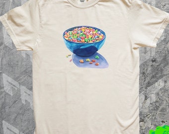 Charms Only Coquette Shirt, Girly Cereal Rainbow Marshmellow Tshirt, Y2k 2000s Graphic Lucky Tee, Meme Shirt, Quirky Fun, Unisex Adult