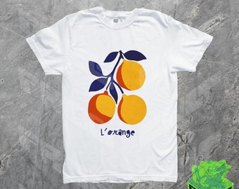 Chemise L'orange La Dolce Vita, t-shirt vintage italien côtier, coquette des années 90, sardines, été tomate fille, chemise poisson en conserve, cadeau fille douce