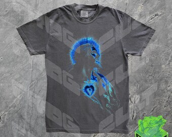 Camiseta gráfica vintage de los años 90 con Jesús, colores cómodos, camiseta de Jesús, camiseta cristiana de Pascua, camiseta gráfica lavada retro Y2k, Él tiene Rizzen, Señor
