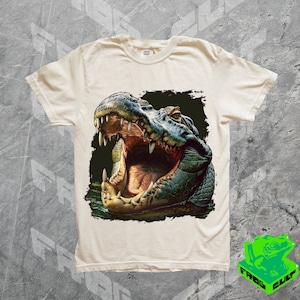90s Alligator In Swamp Graphic T Shirt, Gator, Crocodile, Funny Meme Shirt, Alligator Lovers, Louisiana, Swamp, Florida Shirt, Deep South