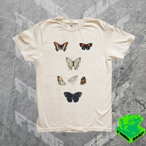Vintage Butterfly Tshirt, Comfort Colors, Relaxed Fit Adult Graphic T Shirt, Retro Butterfly, Butterfly Gift, Mothers Day Gift, Cottagecore