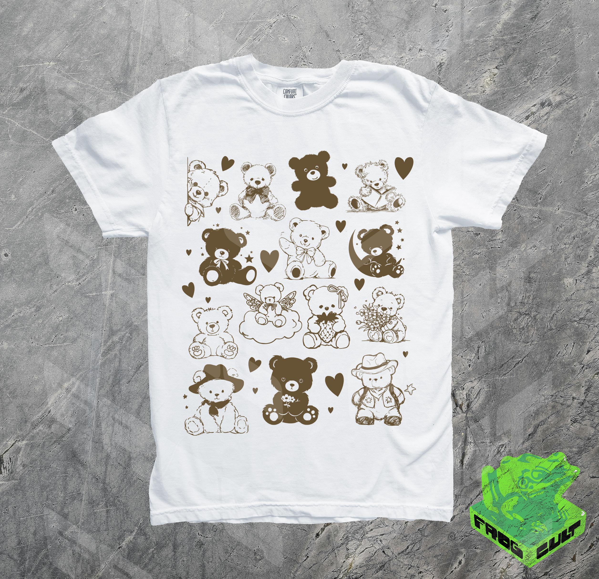 90s Sweet Teddybear T-shirt, Comfort Colors, Kawaii, Cute Vintage 