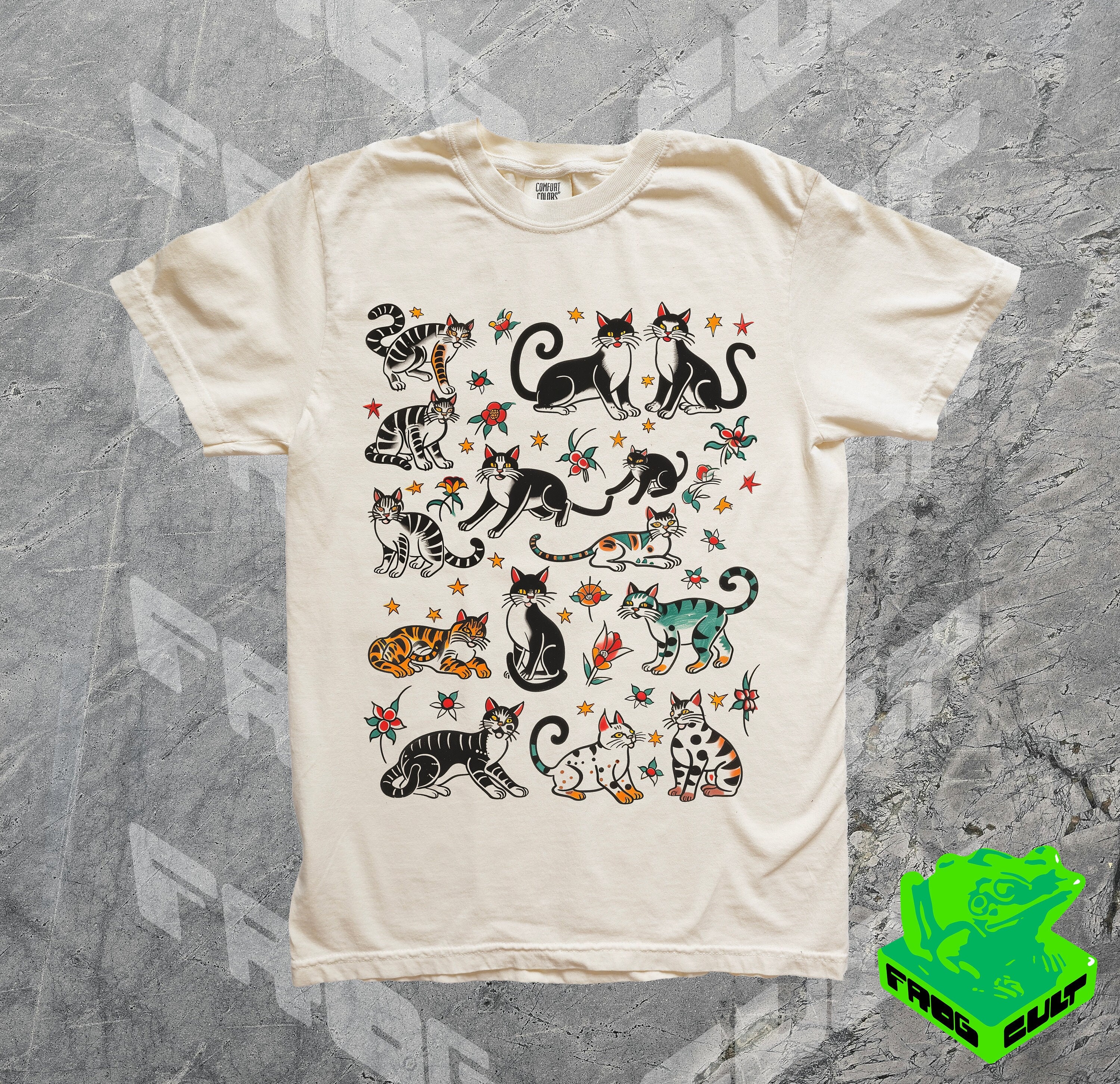 T-shirt Classic Paz, Amor E Sorte OFF WHITE - Foto 7