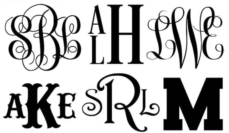 6 Monogram SVG Bundle - Etsy