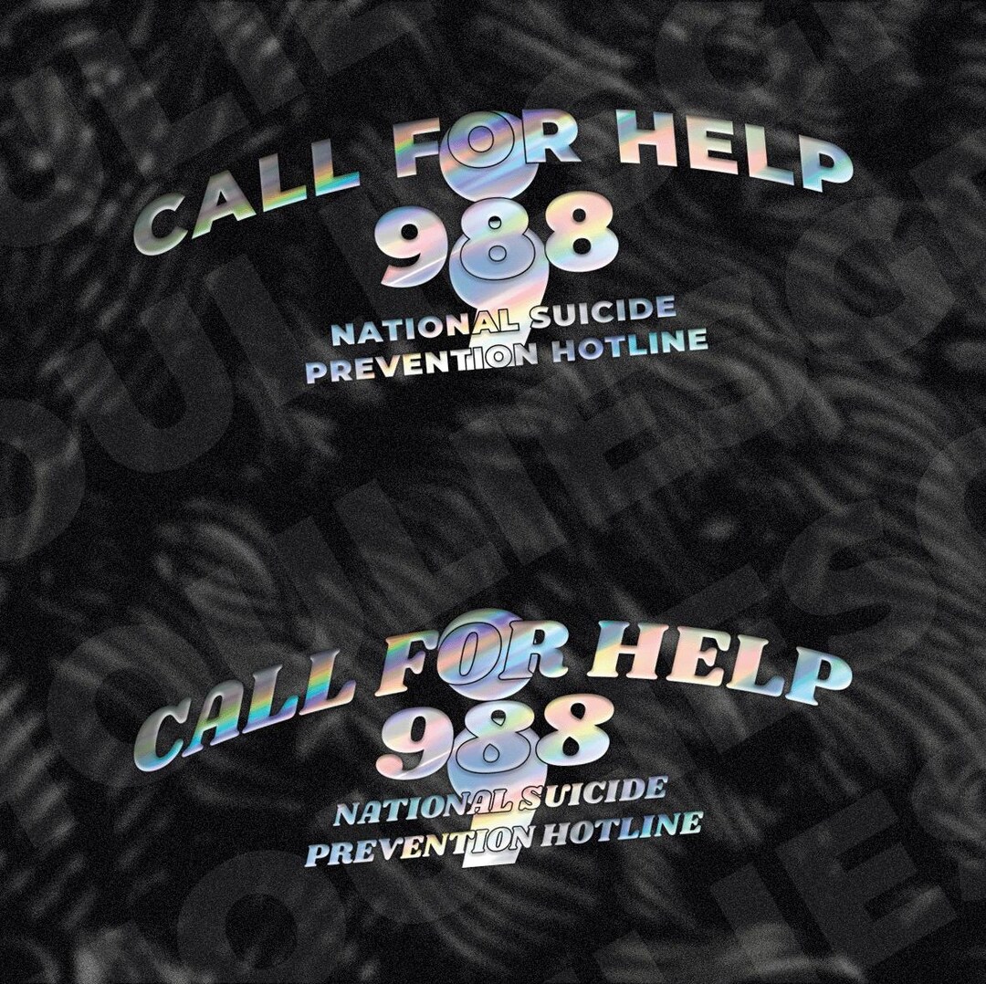 Call for Help 988 | Car Decal | JDM Decal | JDM Sticker | Stance ...