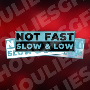 Not Fast Slow & Low | Car Decal | JDM Decal | JDM Sticker | Stance | Static | Die-Cut | Sticker | Bumper Sticker