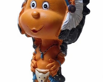 Vintage Native American Indian Chief Bobblehead