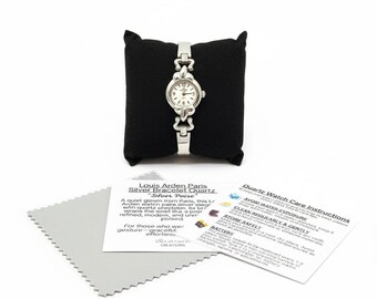 Louis Arden Paris Vintage Silver Bracelet Women's Watch