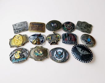 Vintage Belt Buckles, Americana, Eagles, Football, Budweiser, Country Music