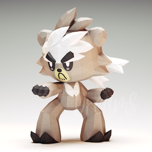 Papercraft-sjablonen Kubfu PDF SVG DXF