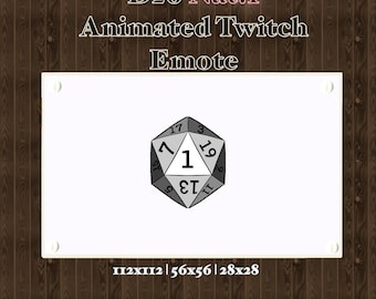 D20 Nat. 1 Animated Twitch Emote