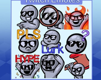 Anon Twitch 9 Emote Pack