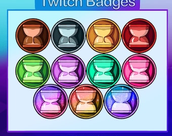Hourglass Coin Twitch Sub/Bit Badges