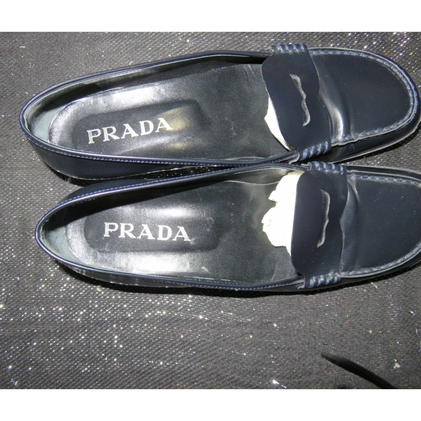 k*h様 PRADA ネイビーレザー ローファー org.jpg