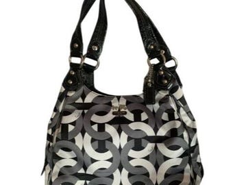 Coach Maggie Madison Navy Bleu Soft Leather Shoulder Tophandle