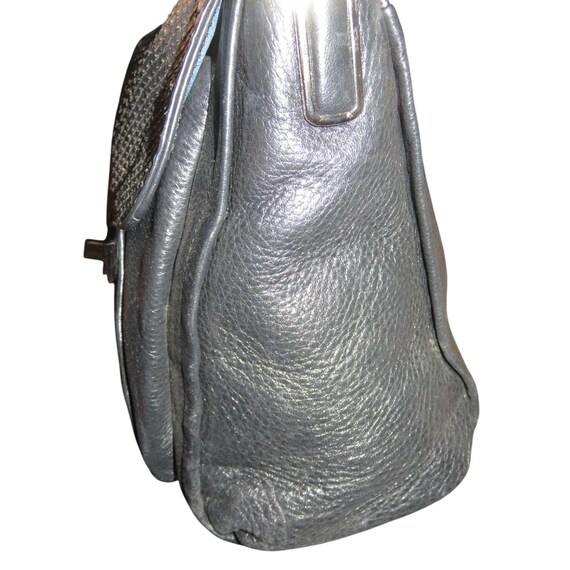 Coach Madison glitter python Sadie Flap Leather C… - image 4