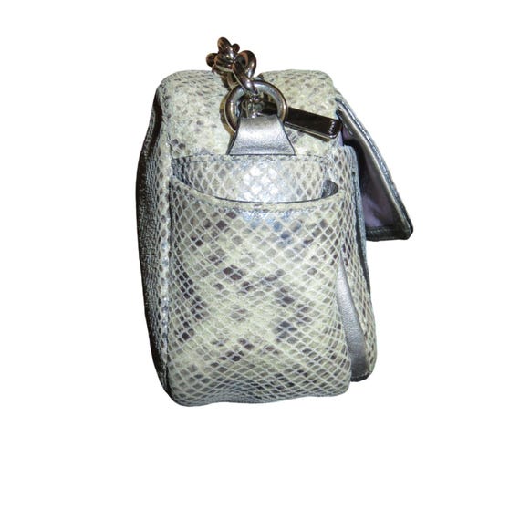 Coach Campbell Me Iridescent Python Embossed Exot… - image 4