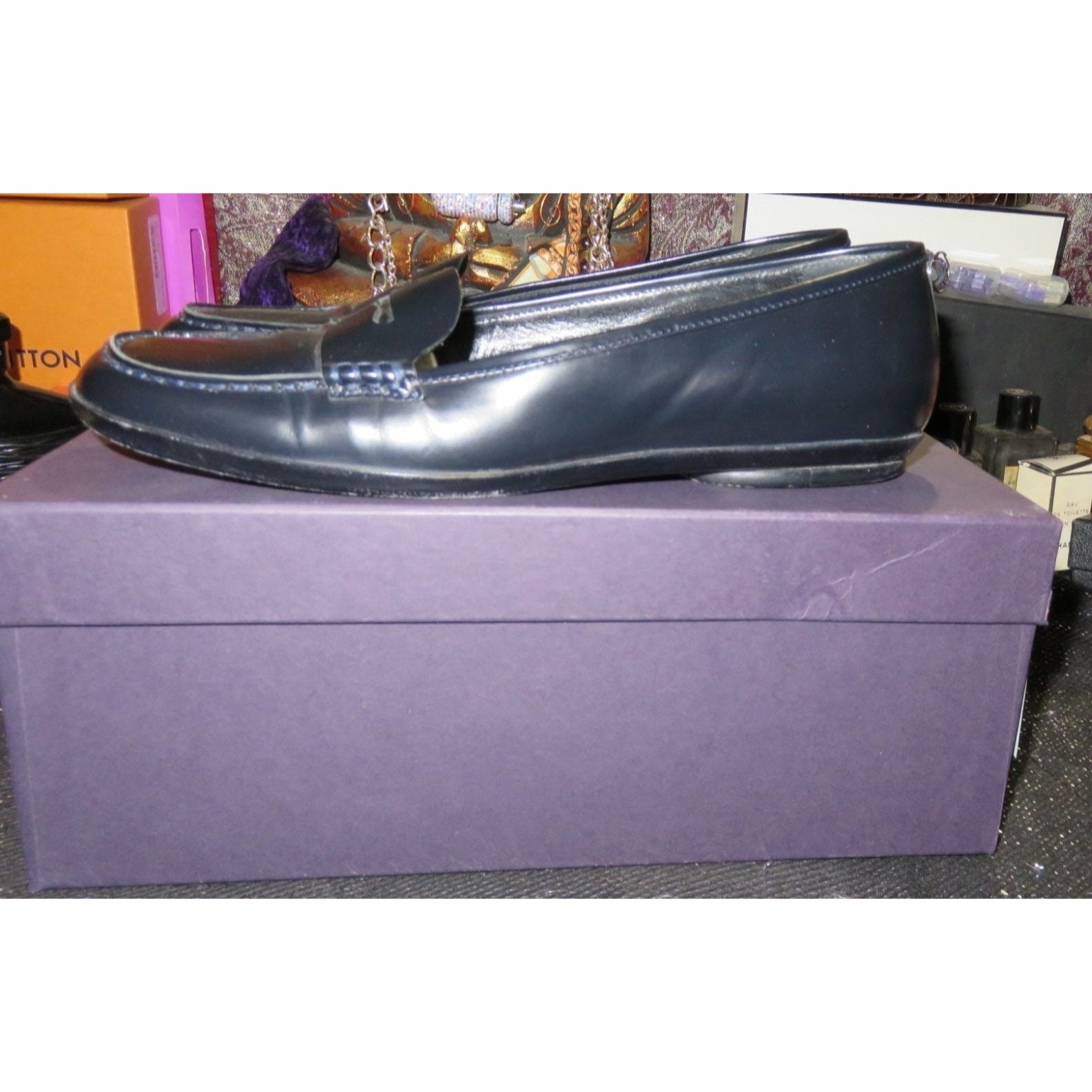 靴 PRADA archive vintage leather loafer PRADA 1999 Archive Vintage Leather Loafers - Etsy