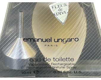 Fleur De Diva 1997 by Emanuel Ungaro 10 Ml Set With Funnel
