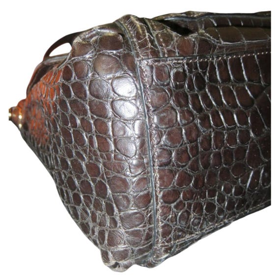 Coach Madison Croc Embossed Sadie Flap Satchel Crossbody F26335 - Etsy
