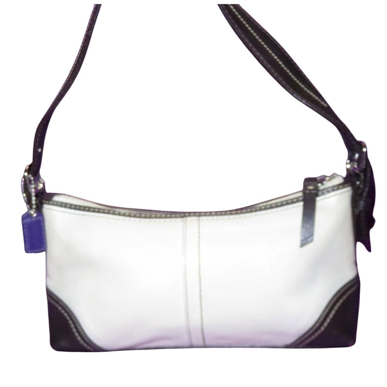 Coach Hamptons Leather Demi Baguette Shoulder Bag F11195 - Etsy