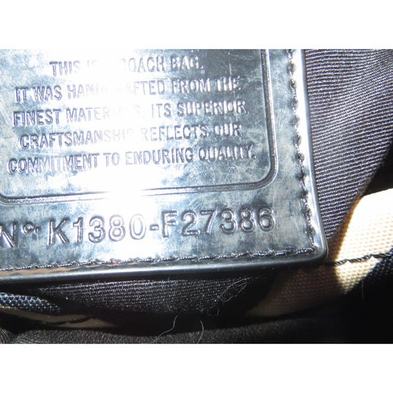 COACH Y2K Signature Zebra Stripe Animal Print Can… - image 7