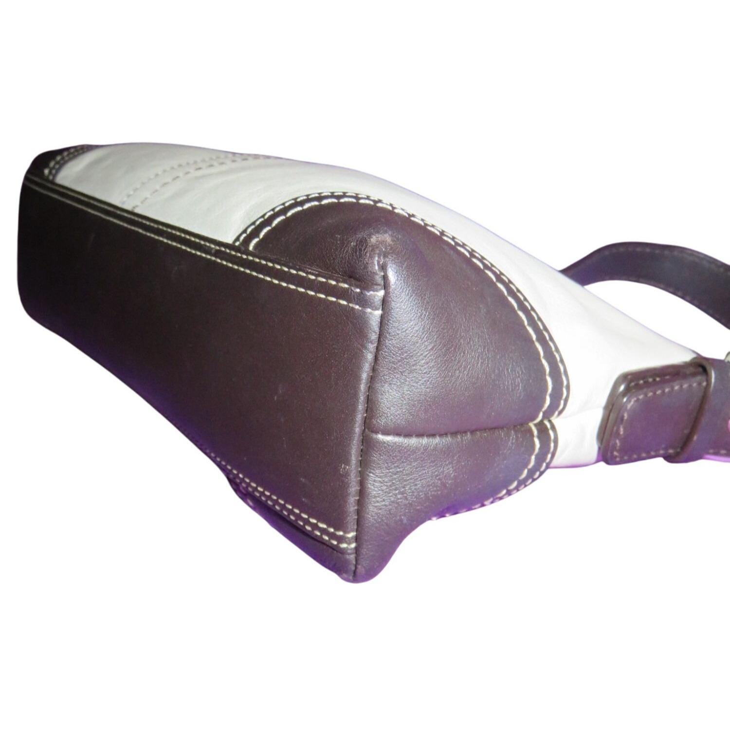 Coach Hamptons Leather Demi Baguette Shoulder Bag F11195 - Etsy