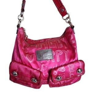 Coach Limited Edition Hot Pink Poppy Graffiti Story Patch  display picture 2