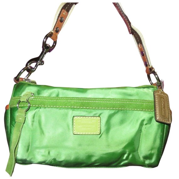 Coach Legacy Hampton Soho Top Handle Demi Baguette in Green