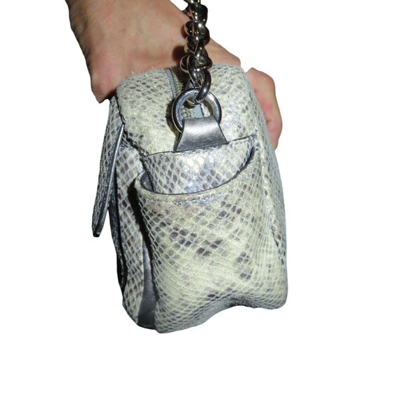 Coach Campbell Me Iridescent Python Embossed Exot… - image 3