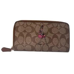 Coach Limited Edition Bonnie Cashin lange Brieftasche aus beschichtetem Canvas mit durchgehendem Reißverschluss