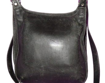COACH 90年代 ヴィンテージ ブラック レガシー サドルレザー ヒッピー