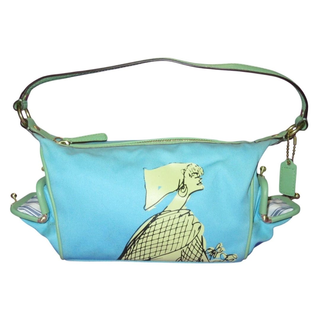 バッグ Coach Bonnie Kisslock Satchel Chain Bag Vintage Coach – 1960's – Bonnie Cashin – Double Kiss Purse